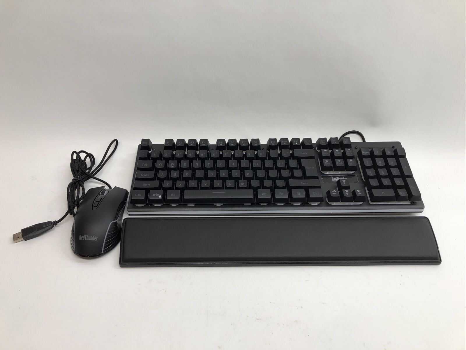 RedThunder K10 Black LED Backlit Gaming Keyboard And Mouse \Black Combo