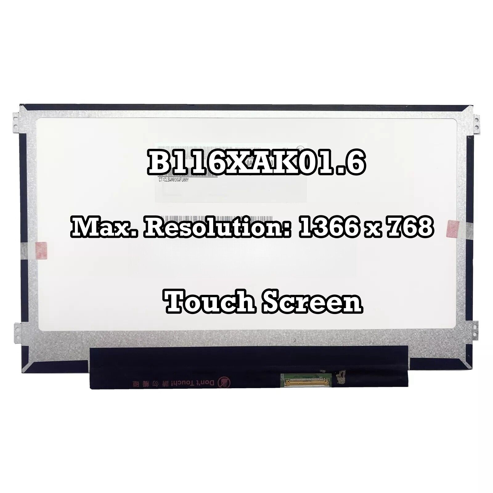 B116XAK01.6 HD 1366 * 768 11.6'' 40pins New LCD LED Touch Screen Replacement