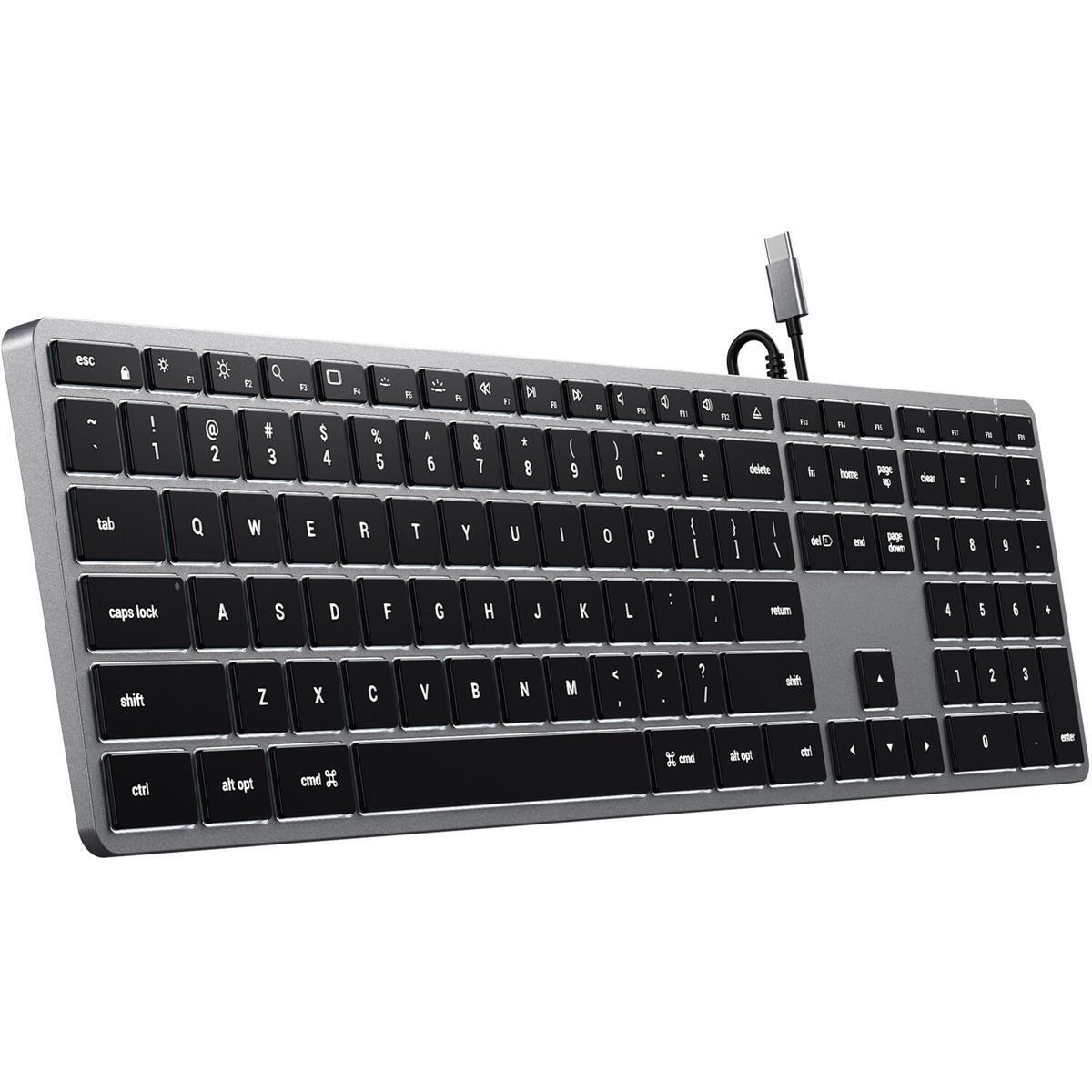 Satechi Slim W3 USB-C Wired Backlit Keyboard #ST-UCSW3M