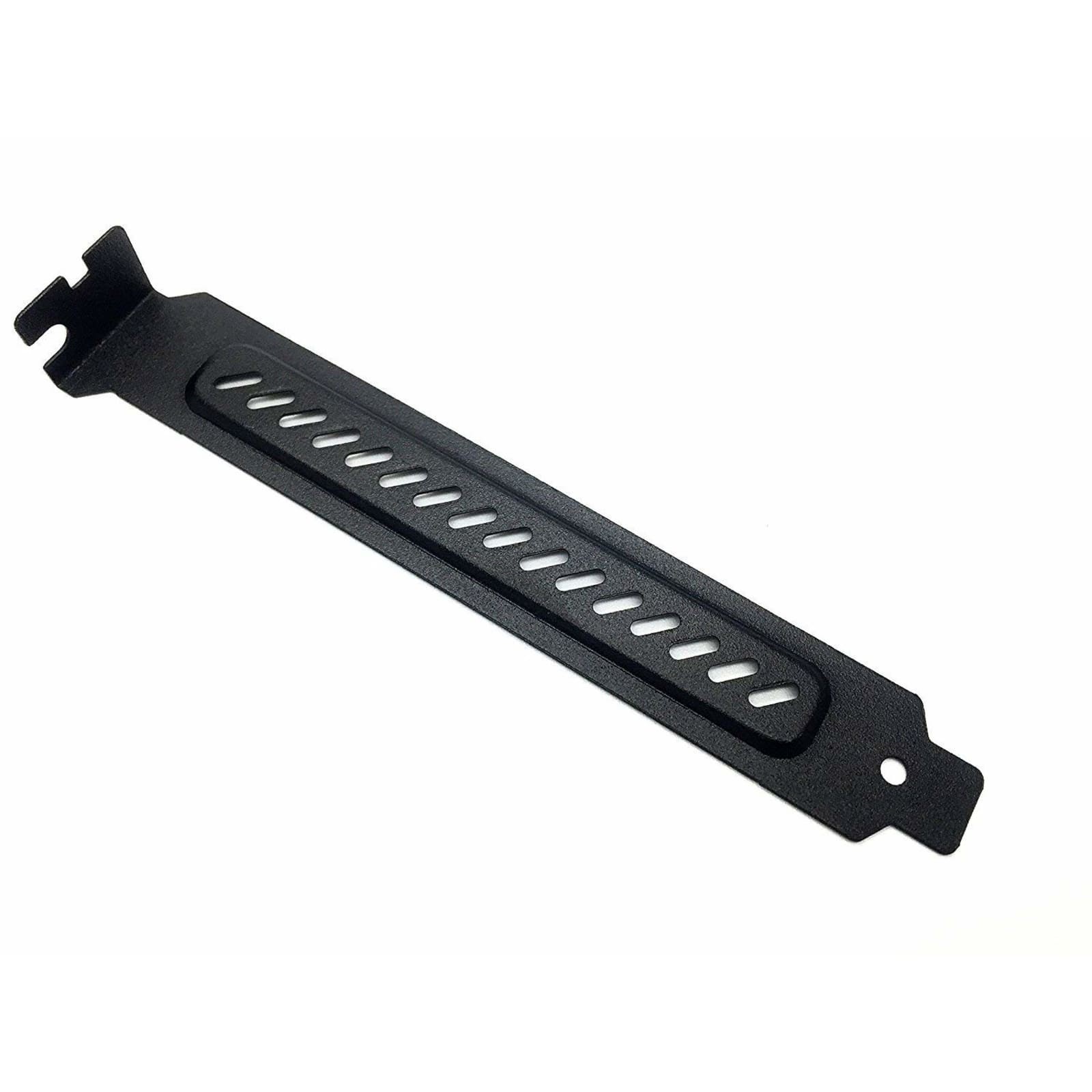 10pcs Full Profile PCI Slot Covers Black Hard Steel Vented Blanking Plates