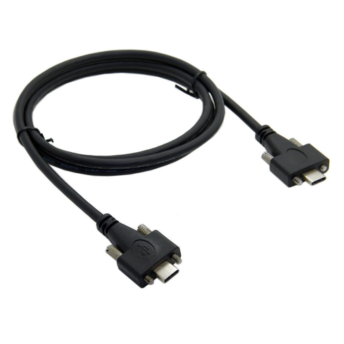 Cablecc USB 3.1 Type-C Dual M2 Screws  to Locking USB-C Cable USB-C Cable