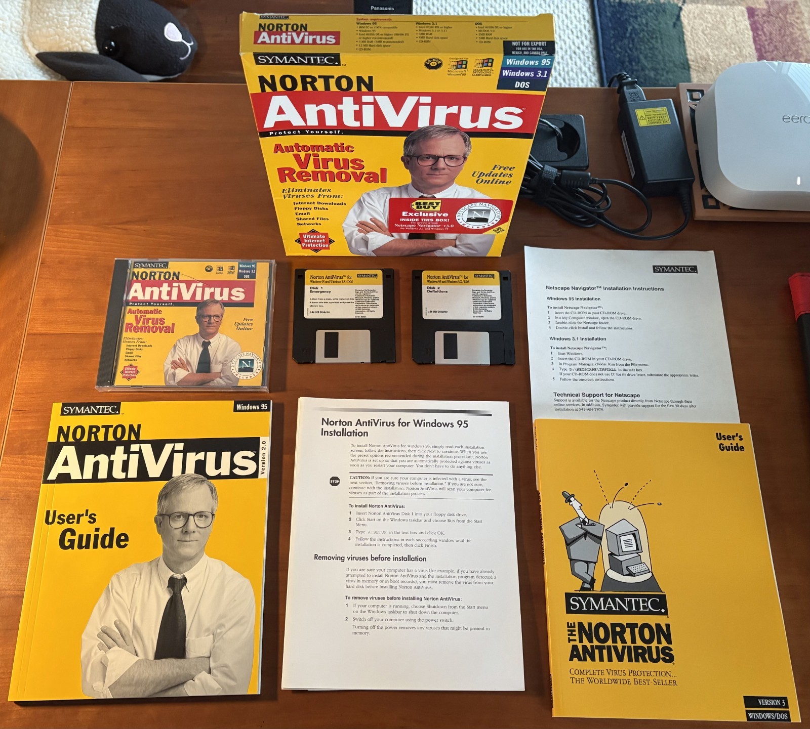 SYMANTEC NORTON ANTIVIRUS Auto Removal Windows 95, 3.1, & DOS-1996 Version 2.0
