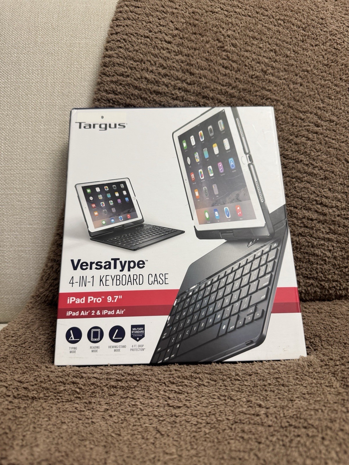Targus VersaType THZ700US Keyboard/Cover Case (Folio) for 9.7" iPad Pro - Black