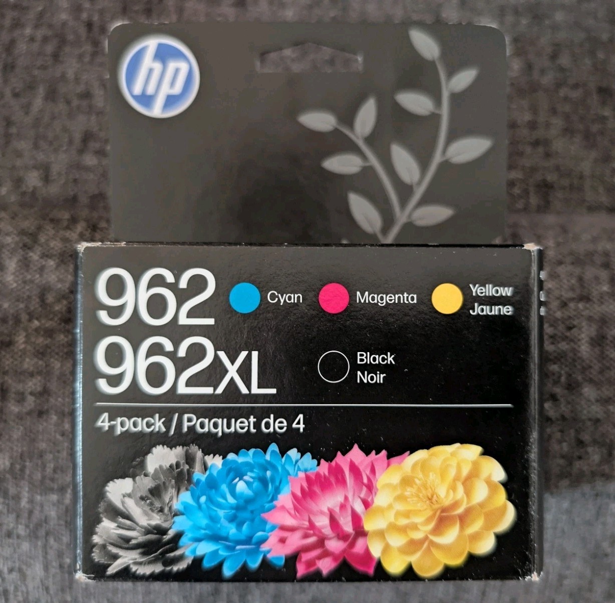 HP 962XL Ink Cartridges- Genuine Blk-Magenta-Yellow-Cyan 4 PC-NEW WITH BOX 4/28