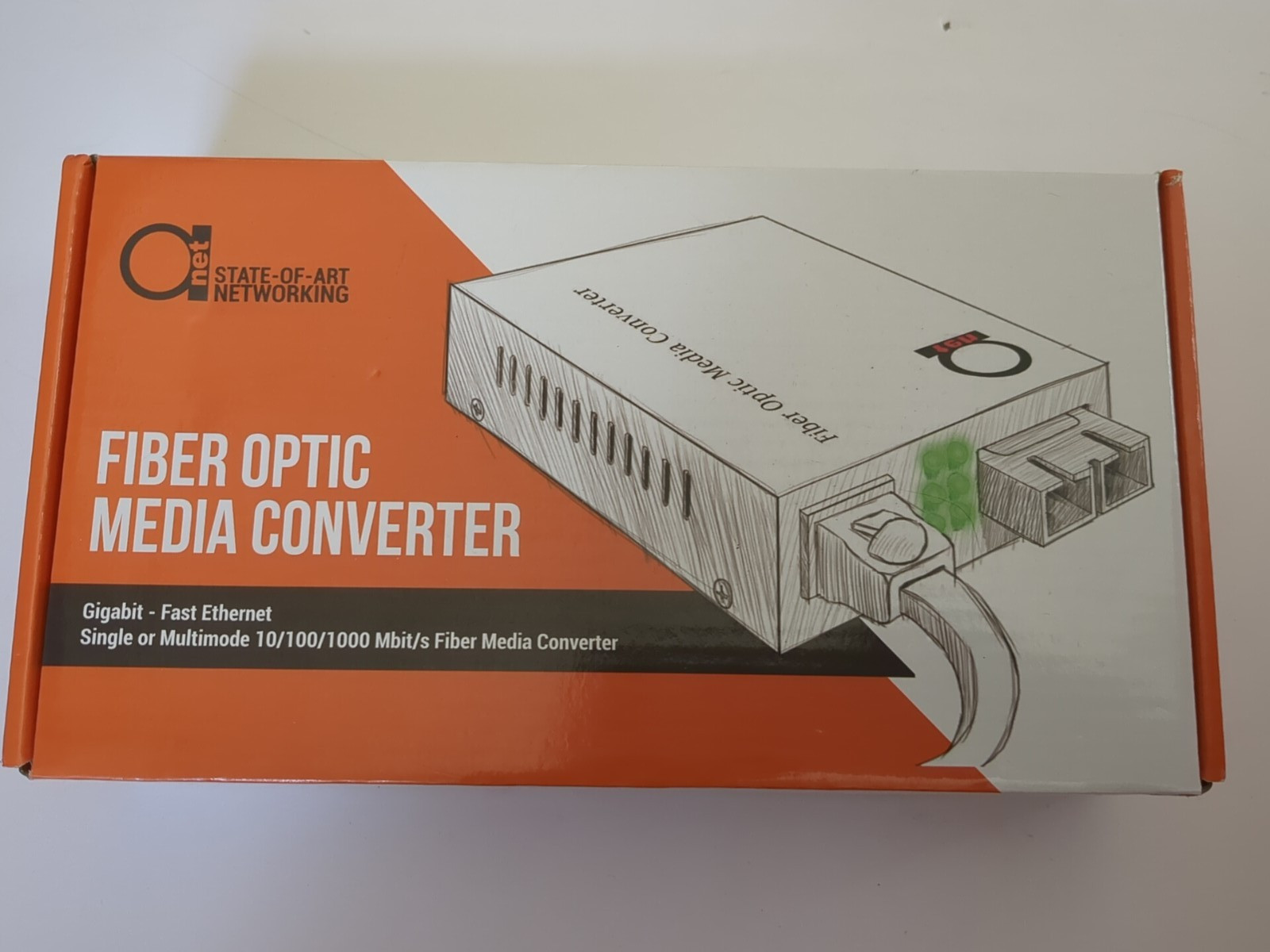 ADnet Gigabit Fiber Optic Media Converter ONet State Of The Art Networking New