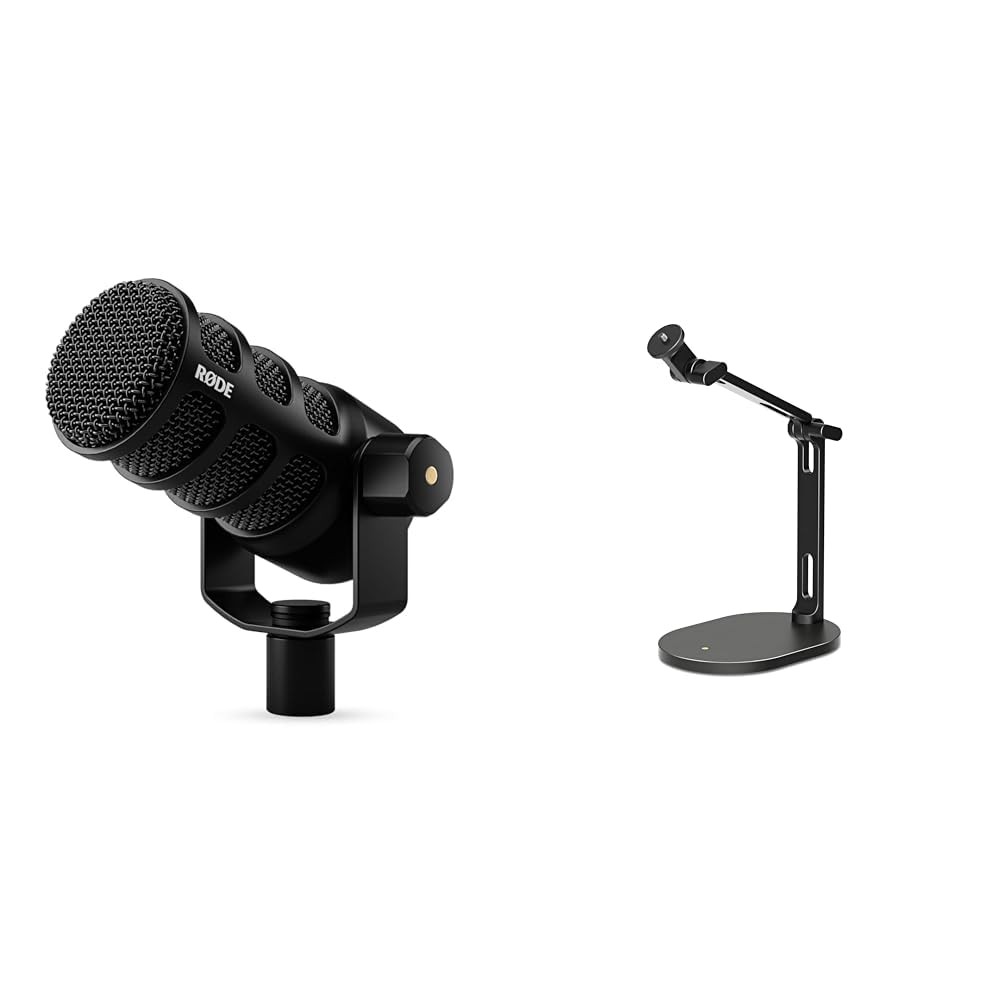 RØDE PodMic USB Versatile Dynamic Broadcast Microphone with XLR and USB...