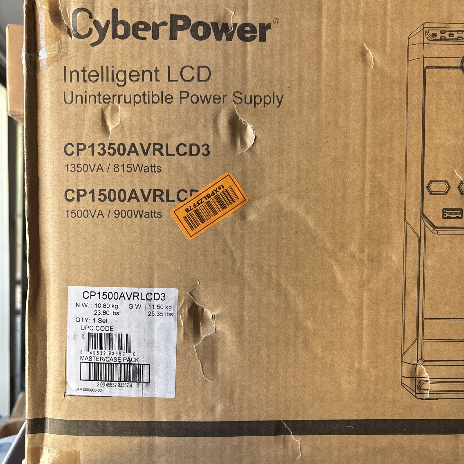 NEW BOX CyberPower CP1500AVRLCD3 Intelligent LCD UPS Systems