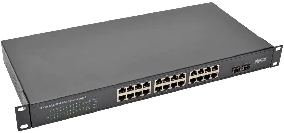 Tripp Lite 24-Port 10/100/1000 Mbps 1U Gigabit Ethernet Unmanaged Switch