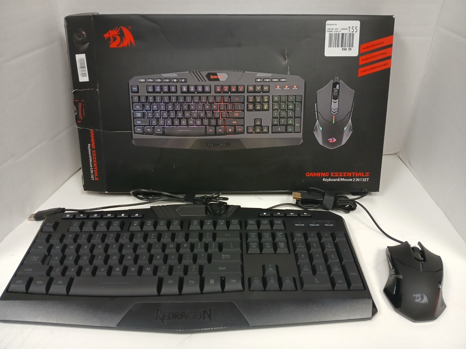Redragon S101 Gaming Essential Wired Keyboard and Mouse Combo Set