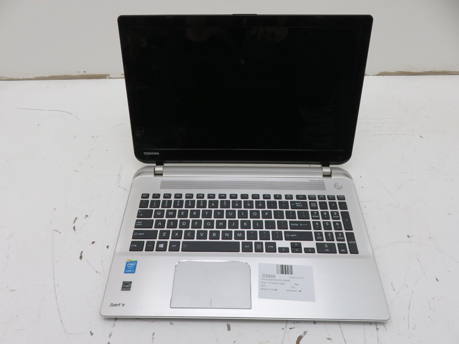 Toshiba Satellite S55-B5289 Laptop Intel Core i7-4710HQ 8GB Ram No HDD