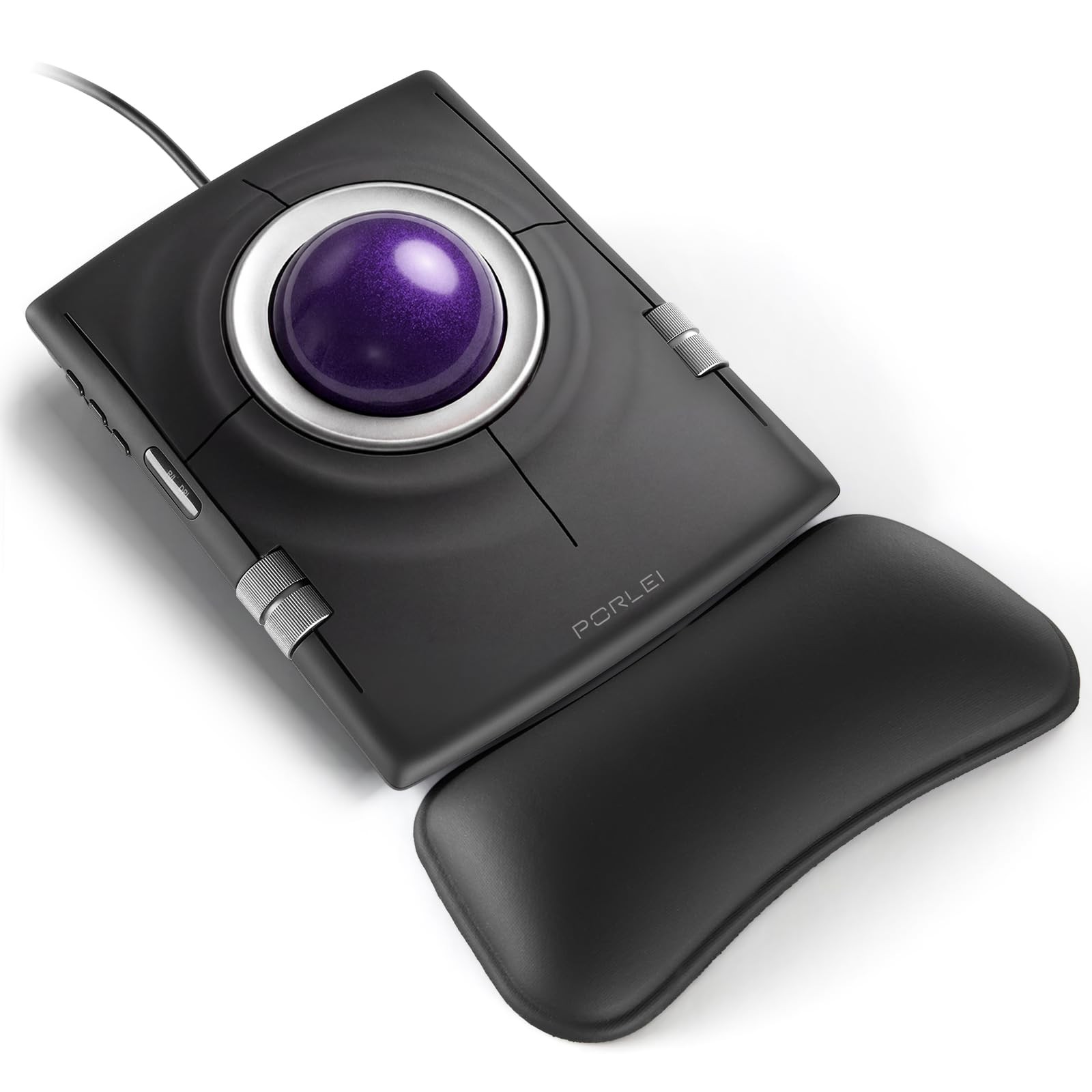 Wired Trackball Mouse, Ergonomic Finger Control Trackball with 55mm Large Bal...