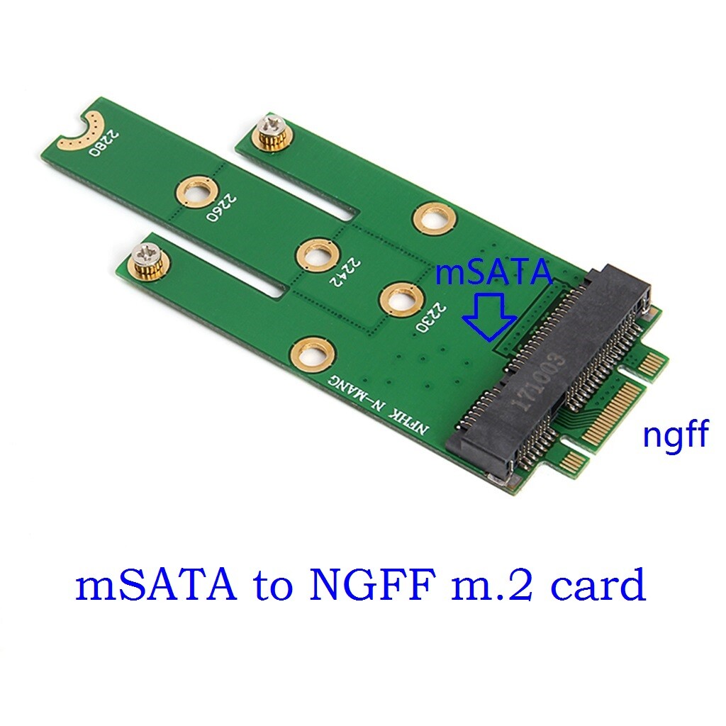 MSATA SSD to B-key NGFF M.2 Solid State Drives Adapter Converter Card