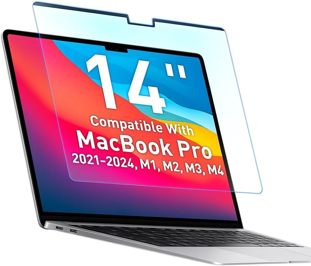 Magnetic Anti Blue Light Screen Protector for MacBook Pro 14" 2021-2025 Models