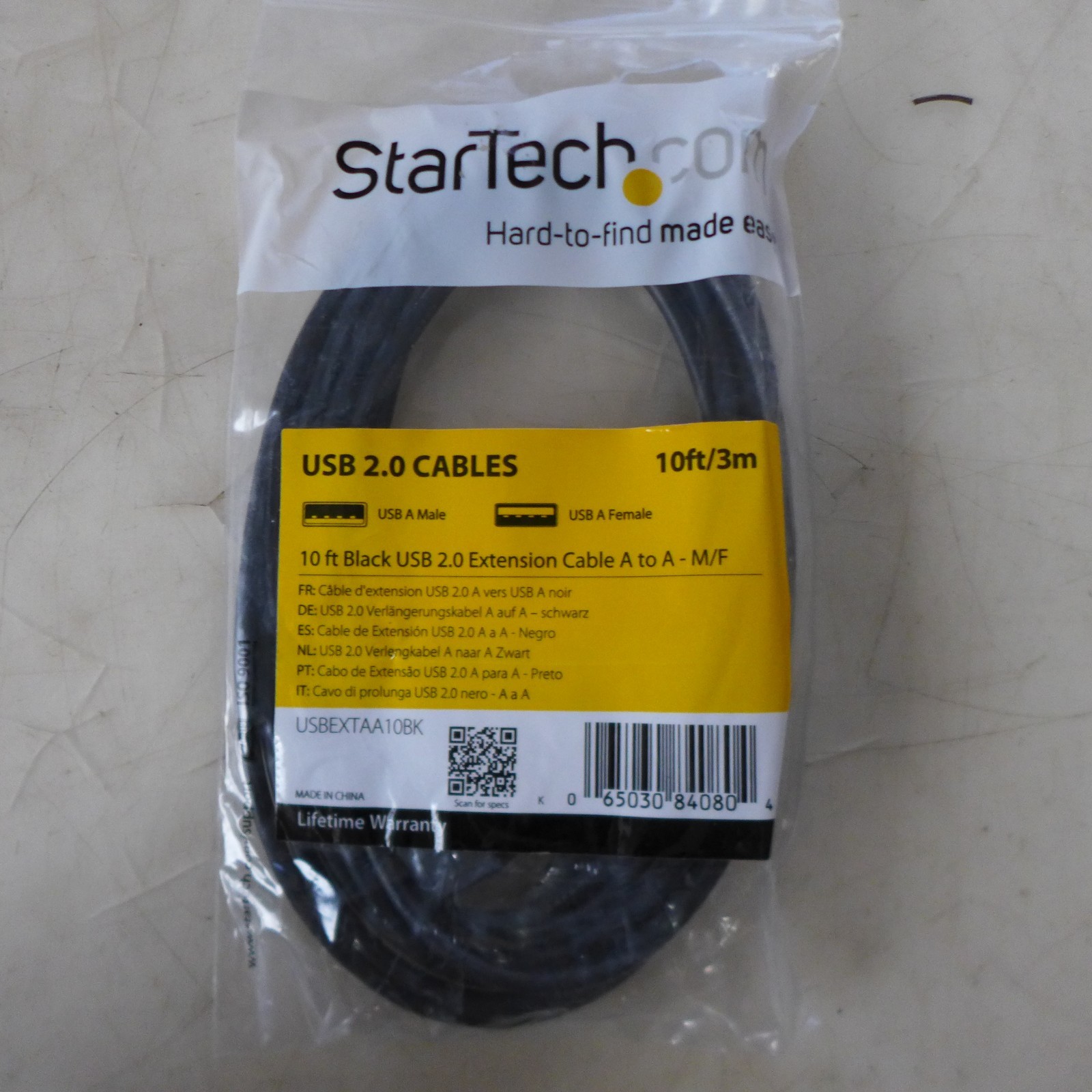 L119 STARTECH USBEXTAA10BK USB 2.0 CABLE 10'/3M 