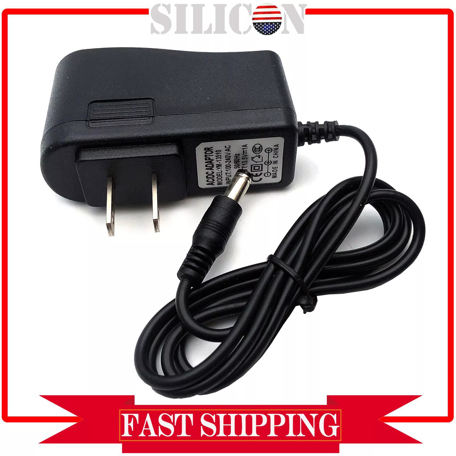 13.5V AC Adapter For Cen-Tech 62747 5-in-1 Portable Power PACK CenTech Charger