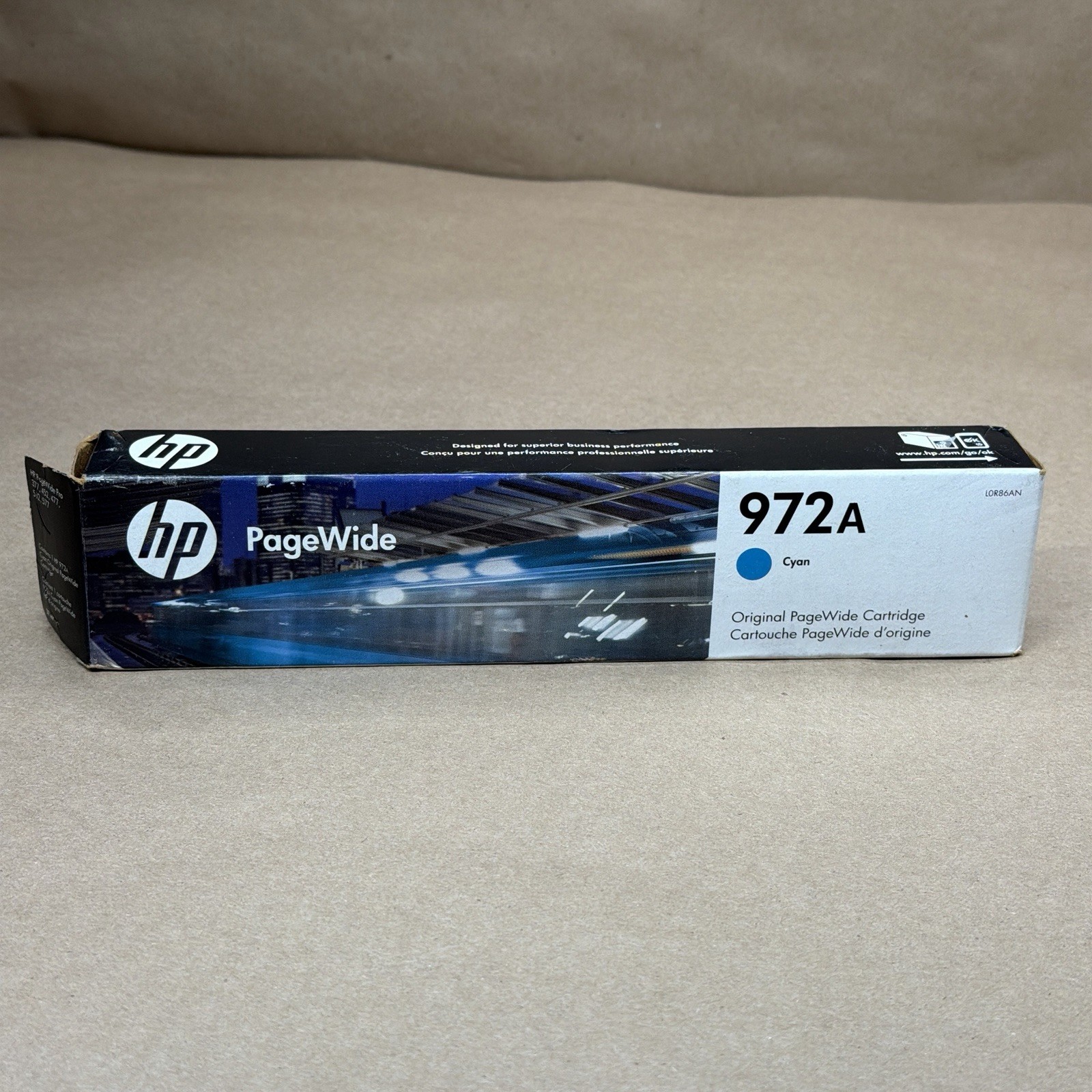 Genuine HP 972A Cyan L0R86AN PageWide Ink Cartridge Expired 8/2023