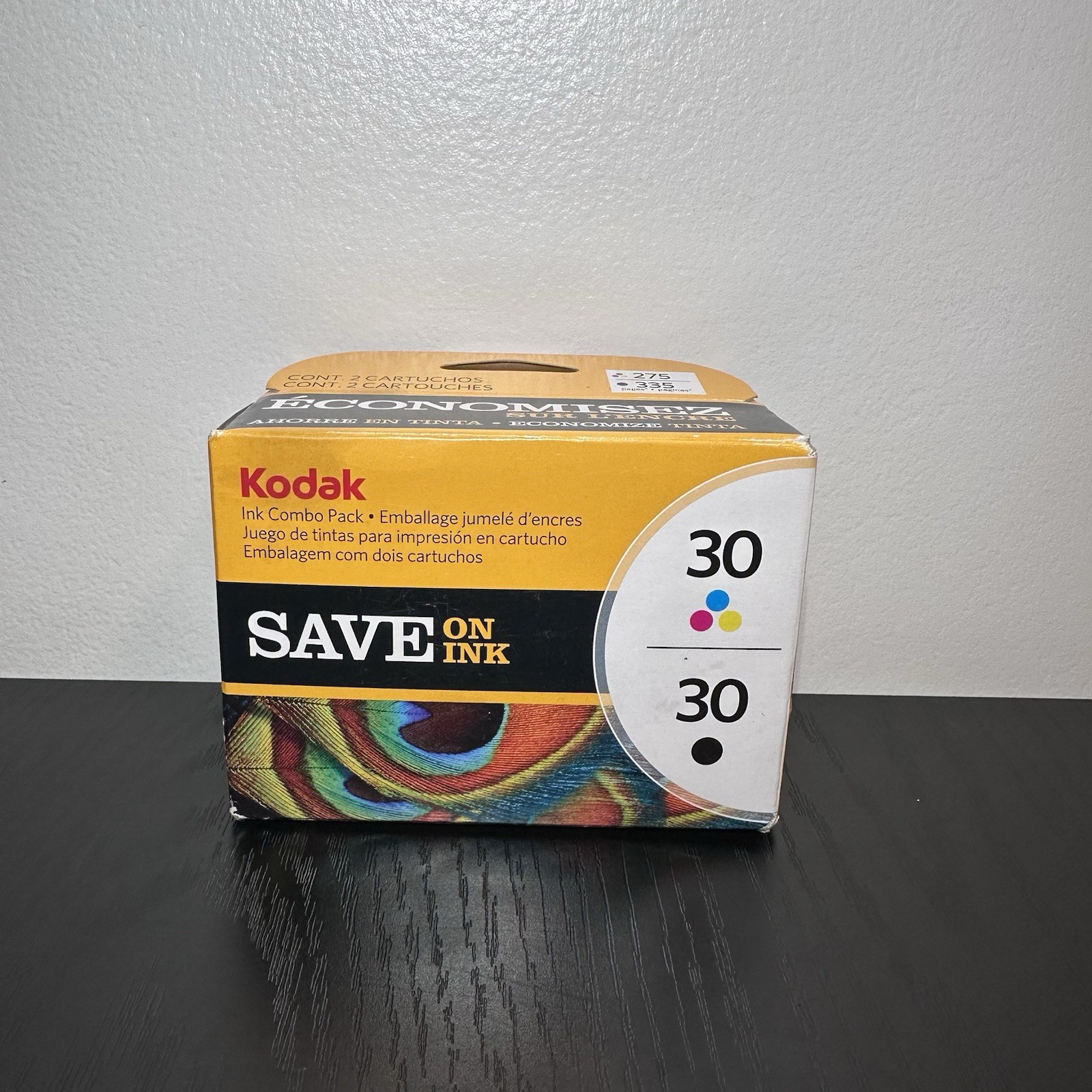 Genuine OEM Kodak 30 Black And Tri-Color Ink Cartridges Combo Pack New Unopened