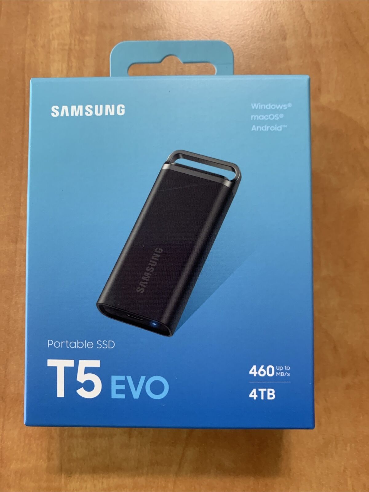 SAMSUNG T5 EVO Portable SSD 4TB Black, Up-to 460MB/s, USB 3.2 Gen 1 New