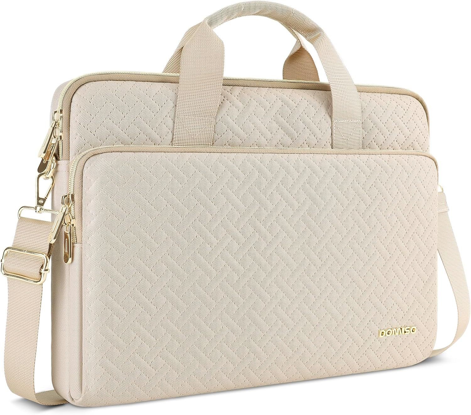 Beige Protective Sleeve for 15.6" Laptop, Fits MacBook Pro 16, Dell, ASUS, Lenov