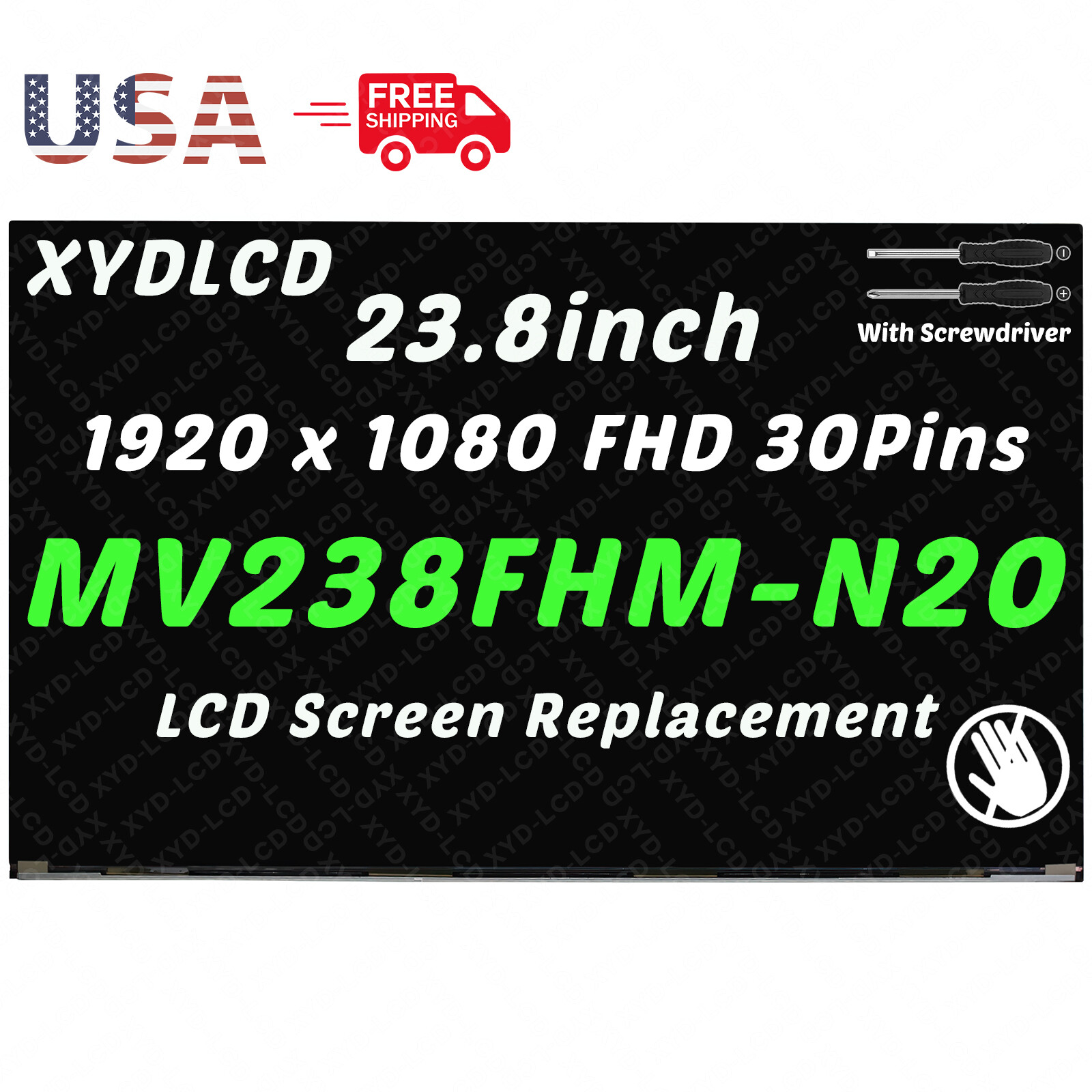 23.8in MV238FHM-N20 for HP ProOne 440 G9 AIO LCD Non-Touch Screen Replacement A+