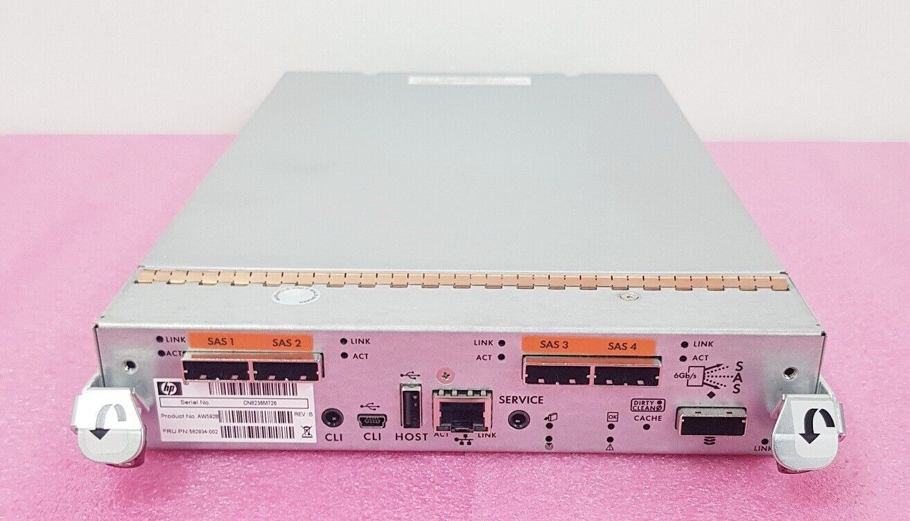 HP P2000 Gen3 AW529B SAS MSA Storage Array Controller Module 582934-002