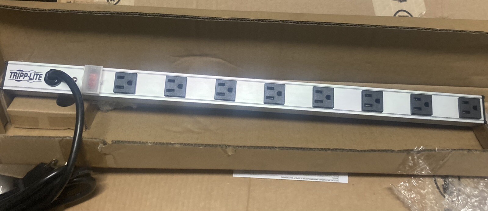 NEW Tripp Lite PS240810 8-Outlet Vertical Power Strip 120V 15A 10-ft. BEST PRICE