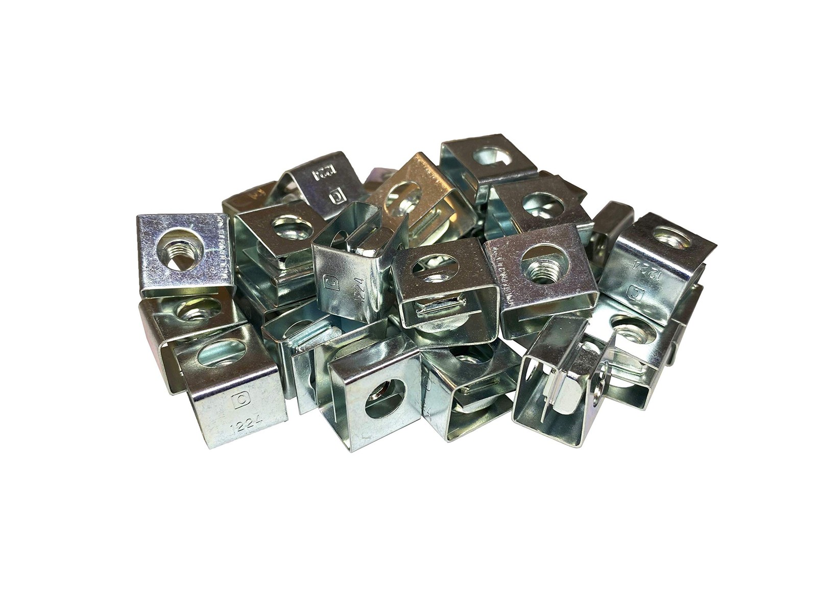 25 PCS Zinc 1224 Slide On Cage Nuts Hardware Fasteners Accessories USA