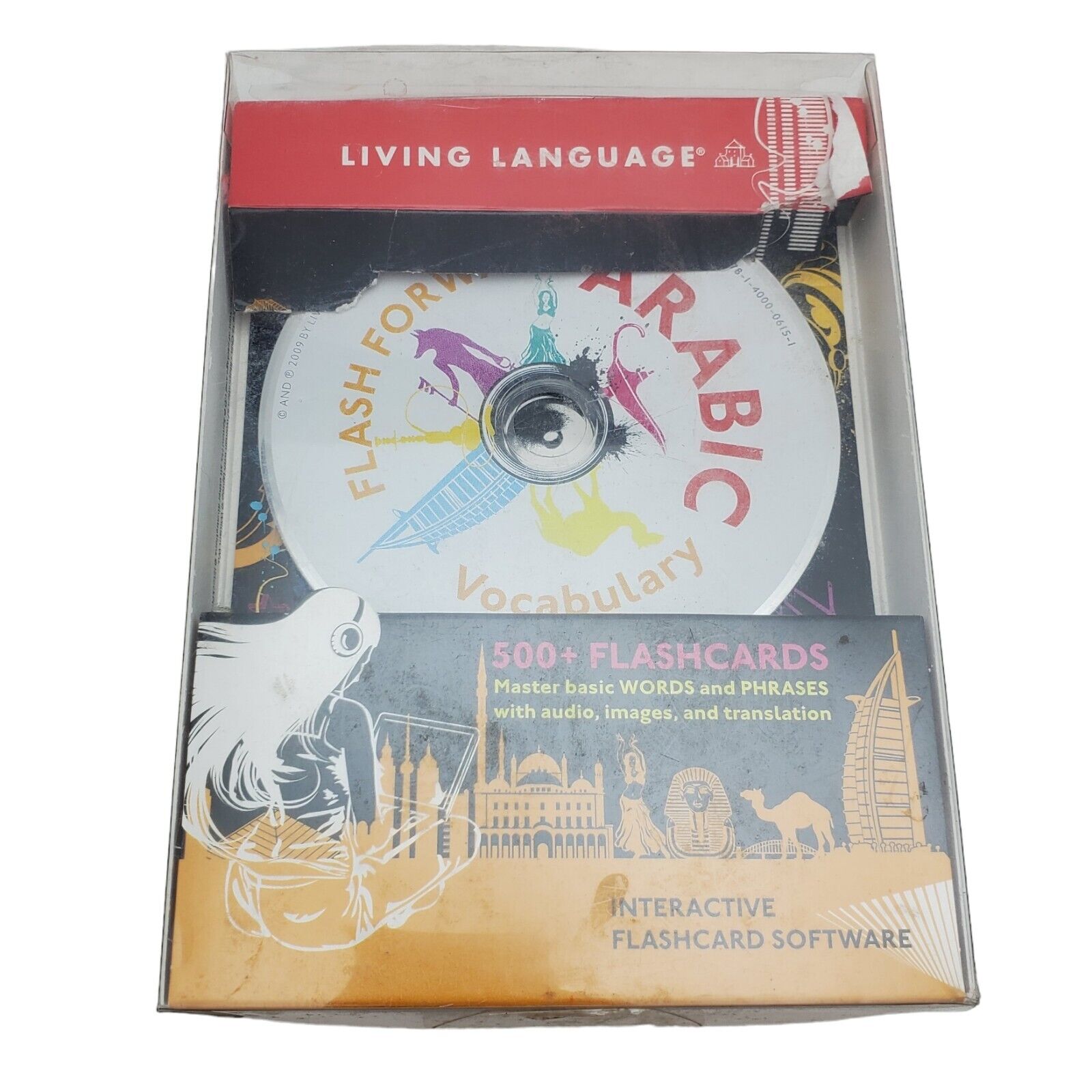 Living Language Arabic CD ROM Interactive Flashcard Software Preowned