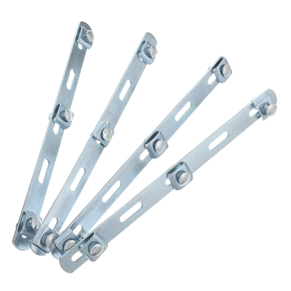 Durable Stainless Steel Grid Tray Connecting Clips Mesh Panel Fixing Clamps 4Pcs
