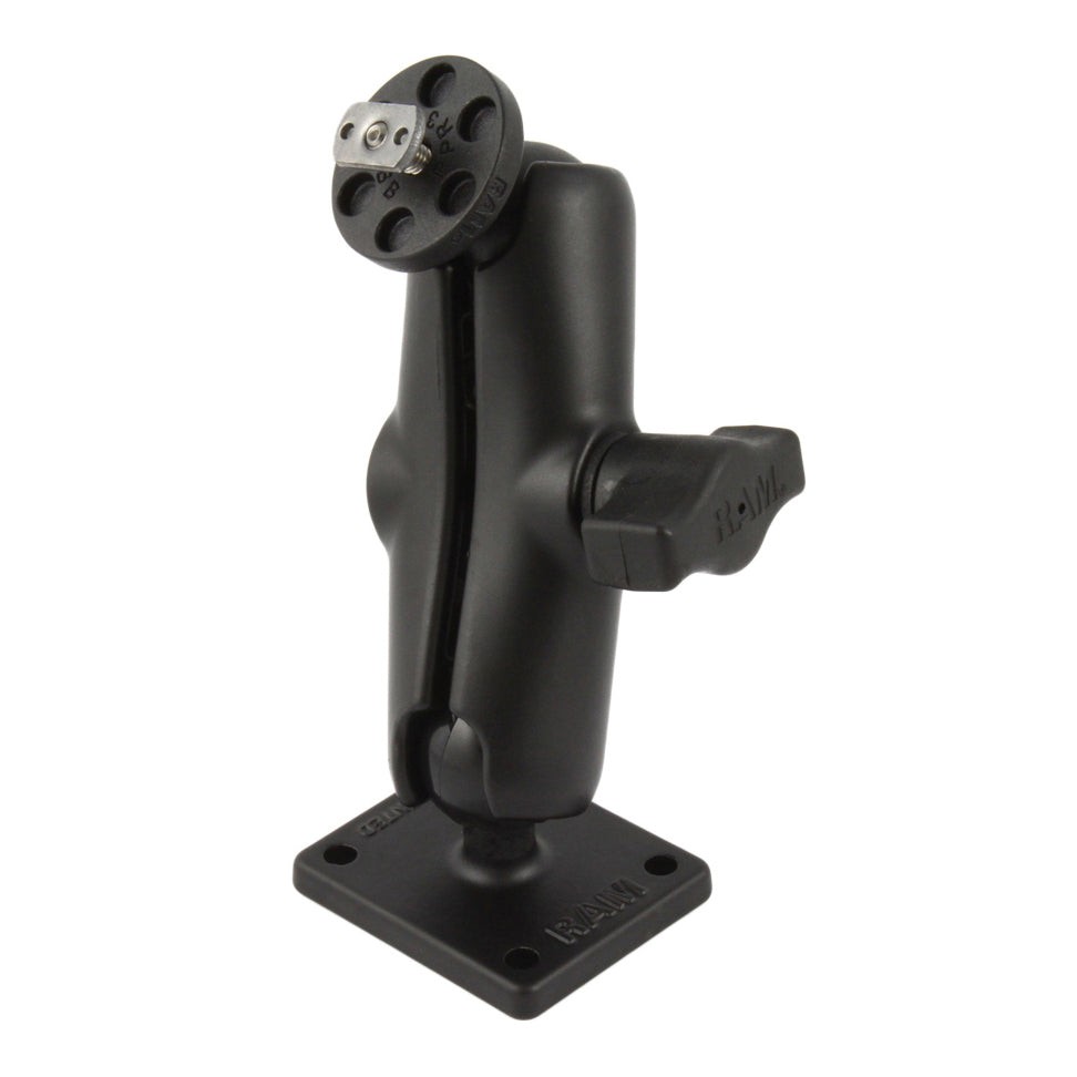 RAM-B-140-375U  RAM Drill-Down Double Ball Mount with Flat Pa...