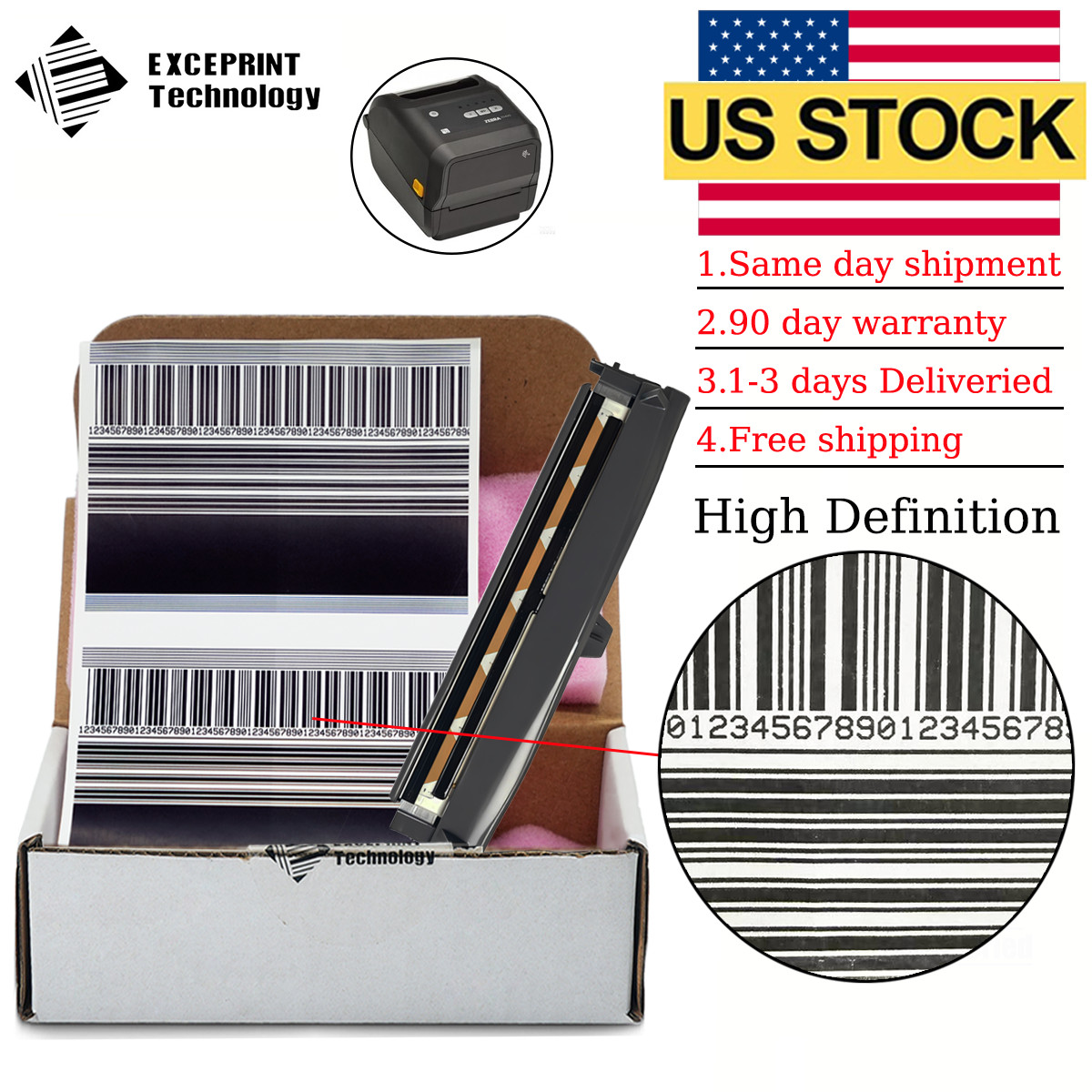 ✅ Printhead for Zebra ZD420T ZD620T Thermal Printer 203dpi P1080383-226 New ✅