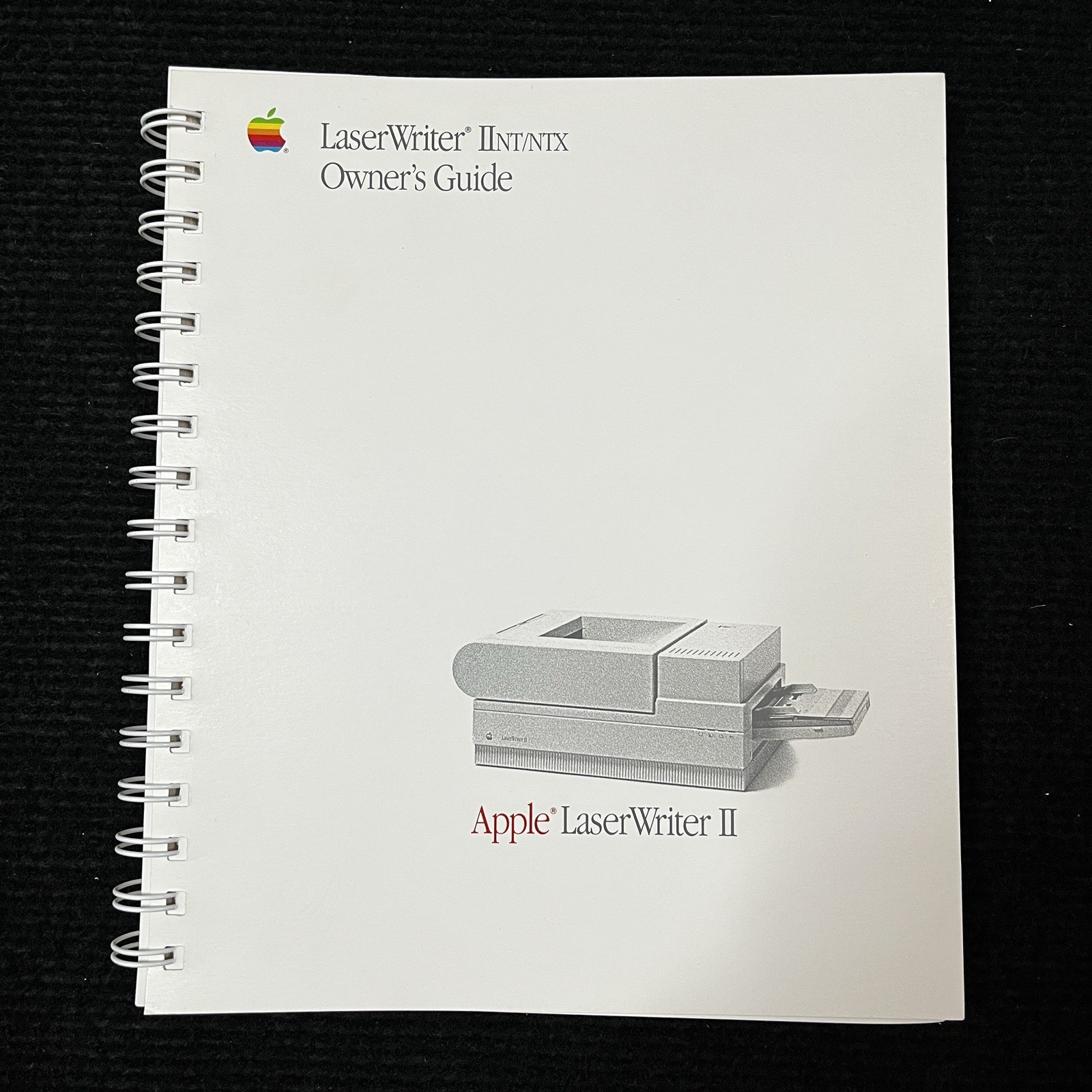 Apple LaserWriter IINT/NTX Owner's Guide 030-3215-A 1988 VTG