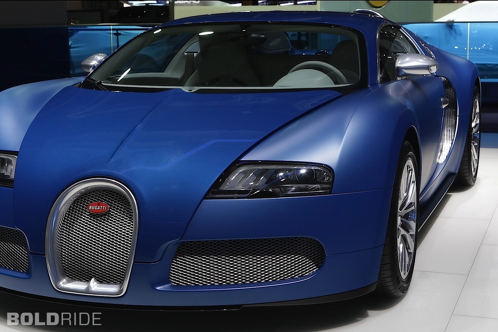 Cars 2009 bugatti veyron bleu centenaire supercar Desk Mat Stitched