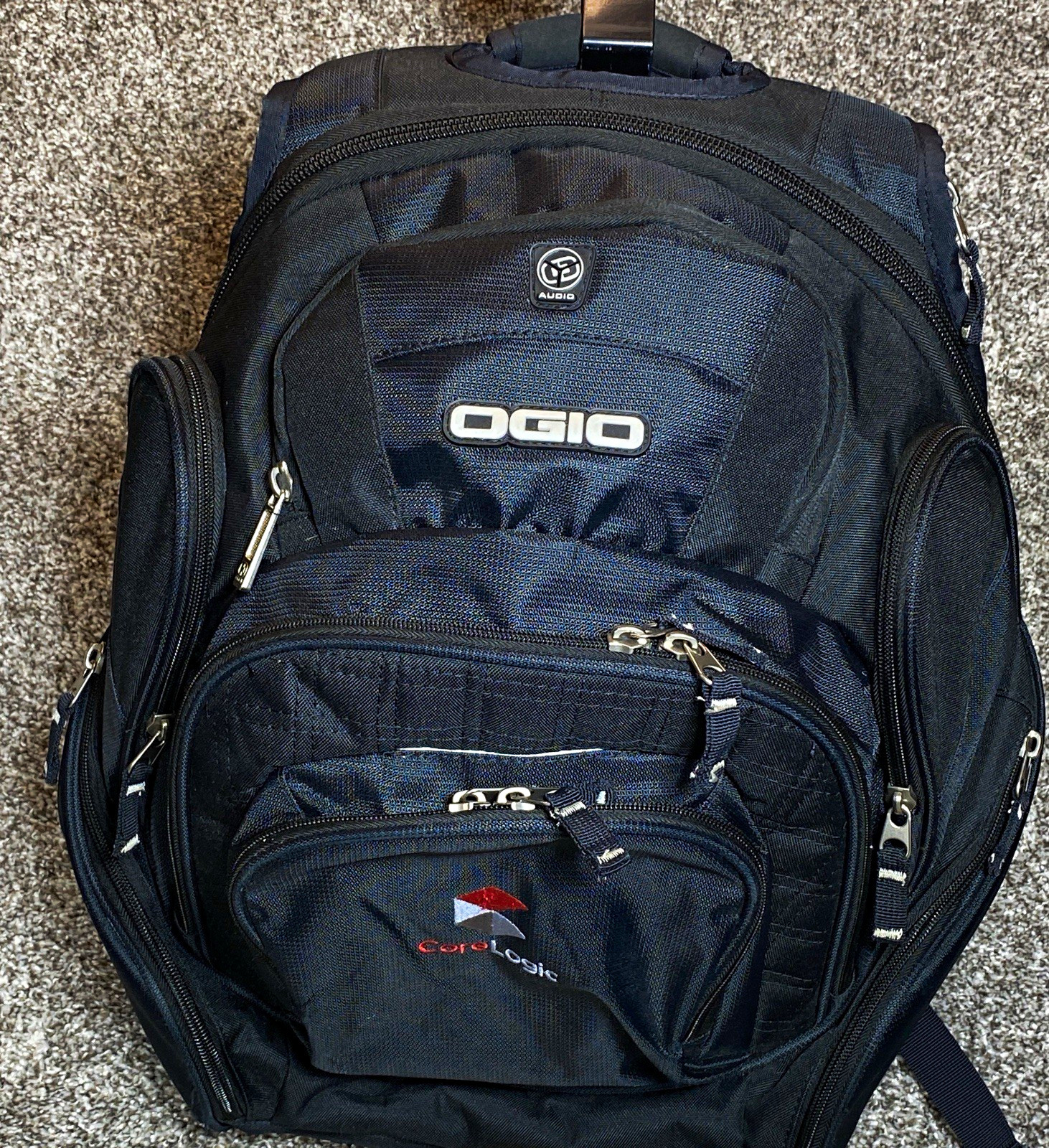 OGIO Tech Specs Street Laptop Backpack Black Nylon Padded Universal Compatible
