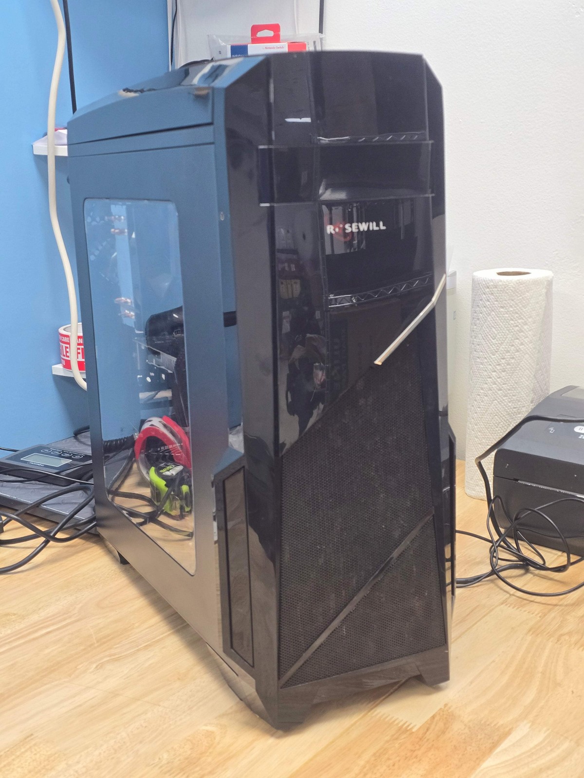 Rosewill Desktop Computer Intel Core i5-8600K 16GB 2TB HDD GTX 1050Ti PC Used