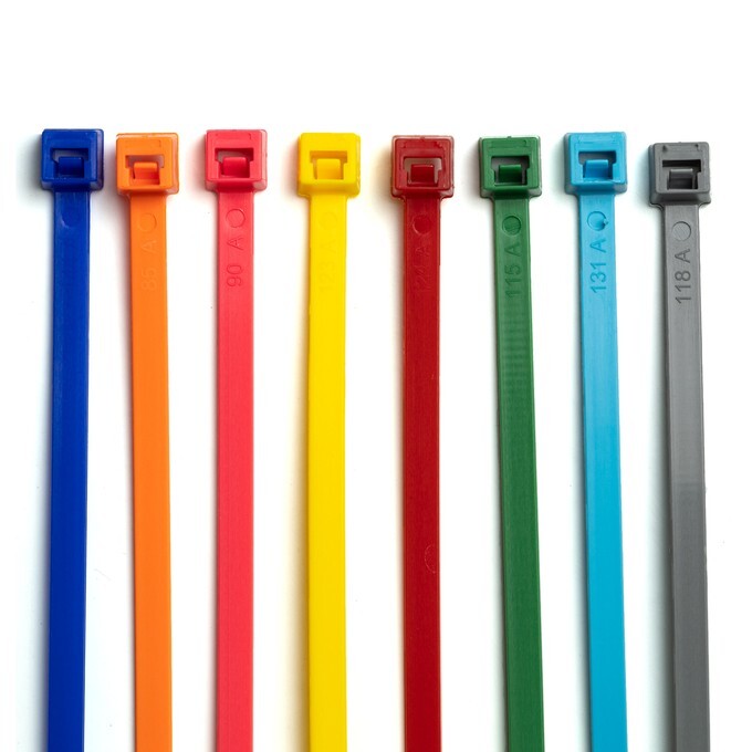 Advanced Cable Ties ACT 11” Colored Cable Ties, 100 units with 50lb rating