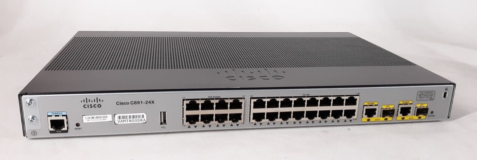 Cisco 890 Series C891-24X/K9 V01 Integrated Services Router NO Cord *AS IS*