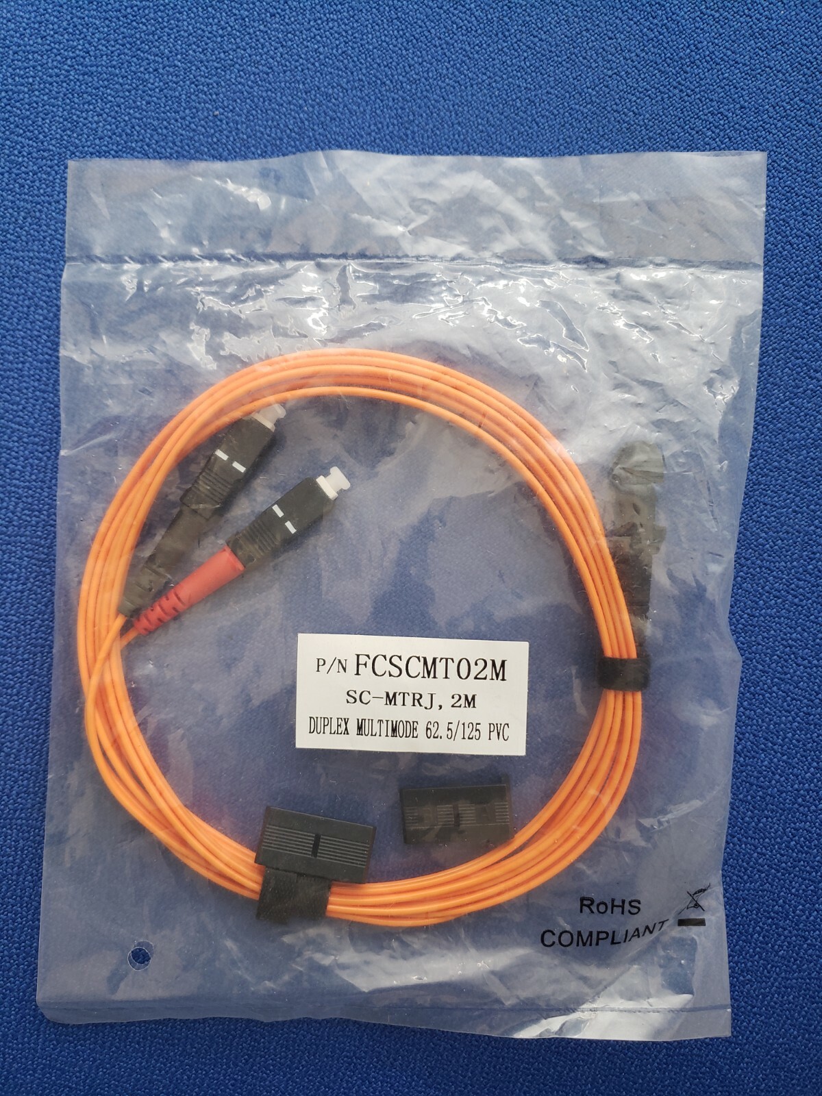 FCSCMT02M SC to MTRJ multimode duplex MMF 2M (6.56ft) 62.5/125 fiber optic patch