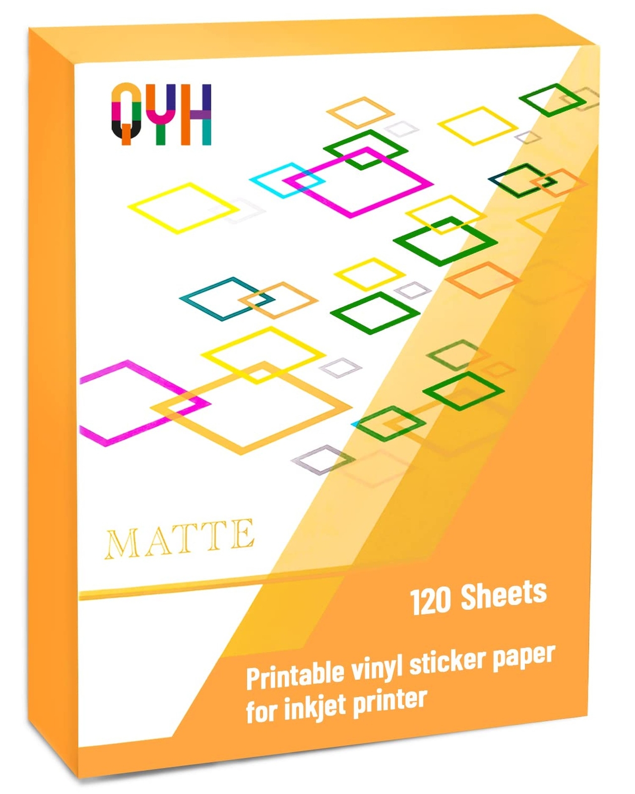 QYH Premium Printable Vinyl for Inkjet Printer-120 Matte Waterproof Sticker P...