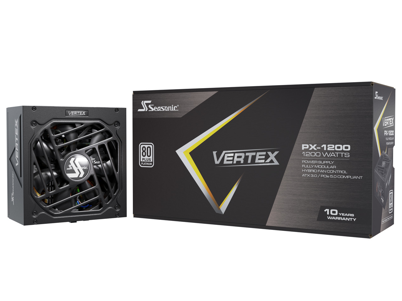 Seasonic VERTEX PX-1200, 1200W 80+ Platinum, ATX 3.0 Full-Modular Power Suppl...