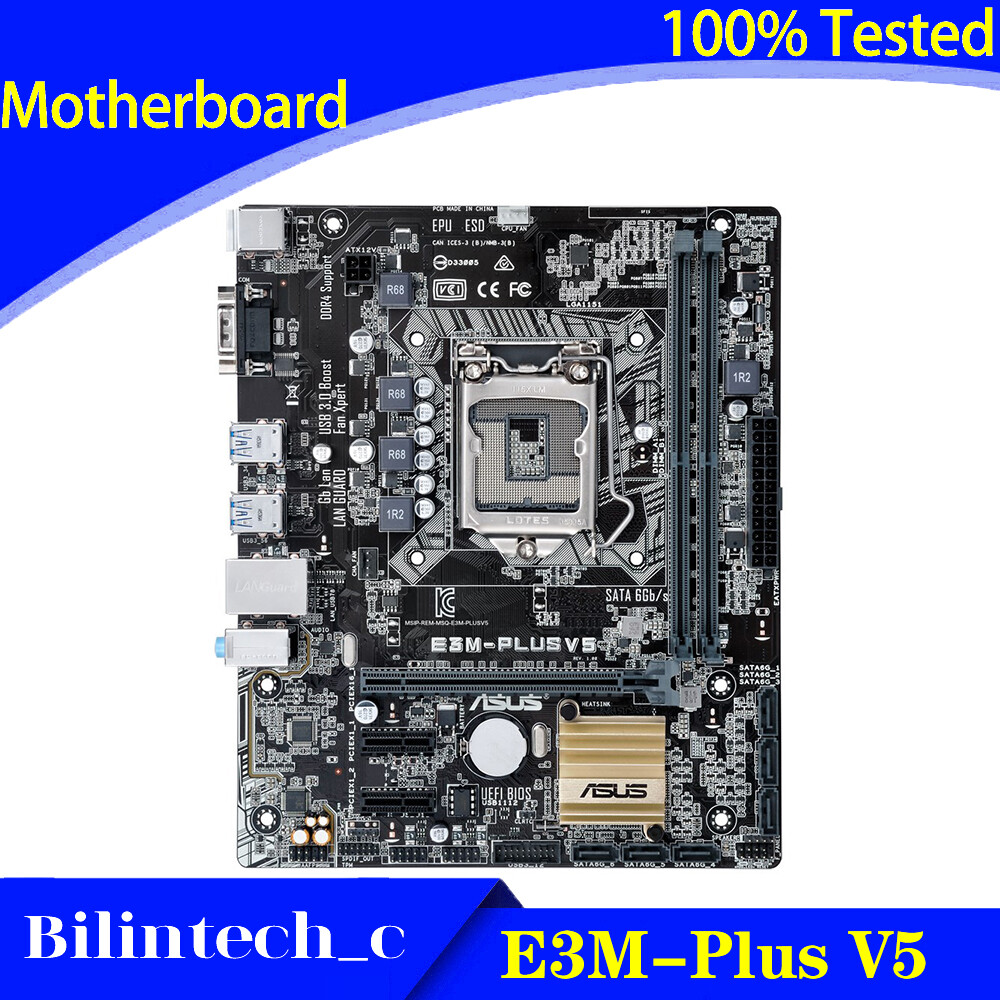 FOR ASUS E3M-Plus V5 Motherboard Supports DDR4 E3-1230 32G 1151PIN C232 Z97