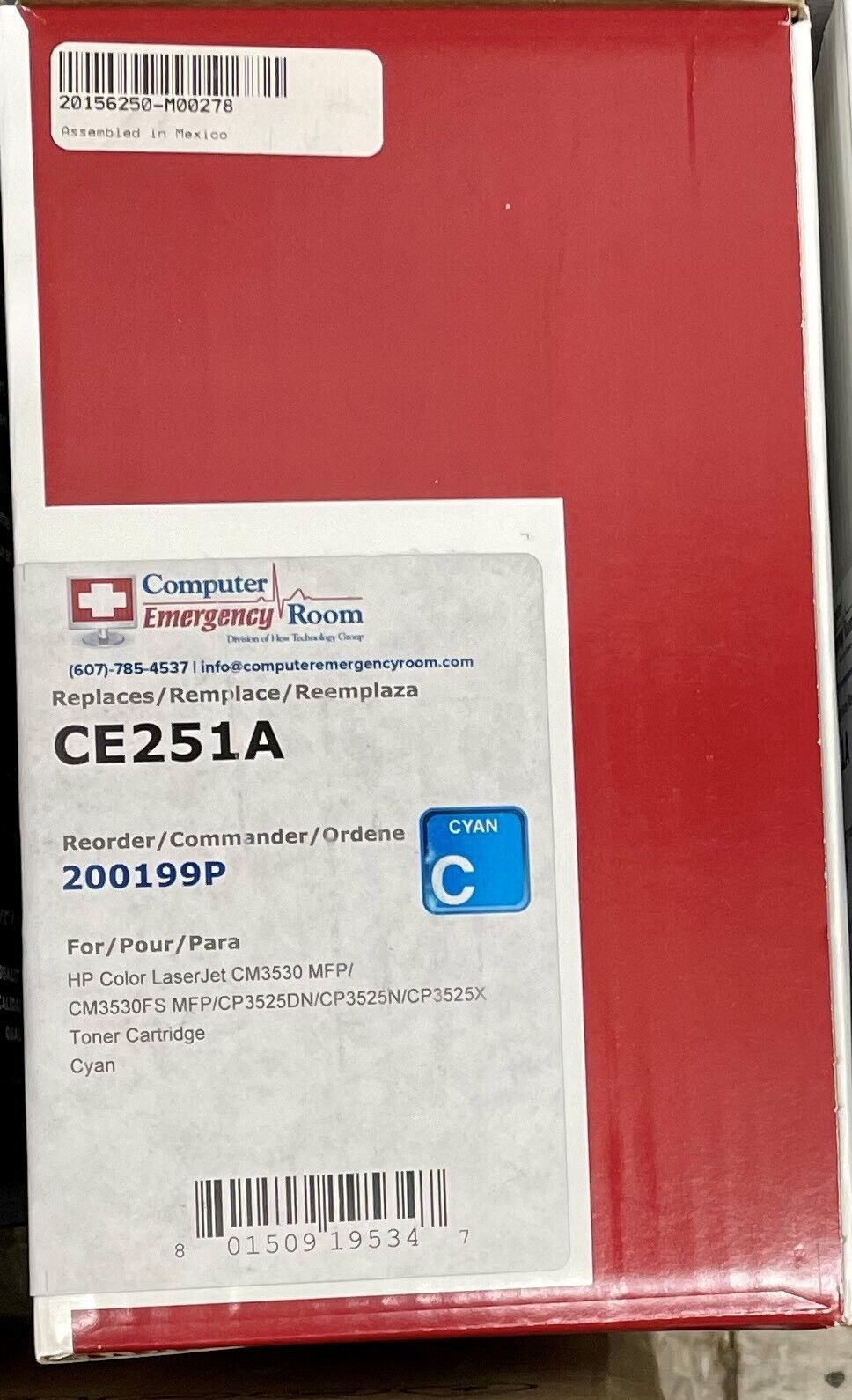 CE251A Cyan Toner Cartridge