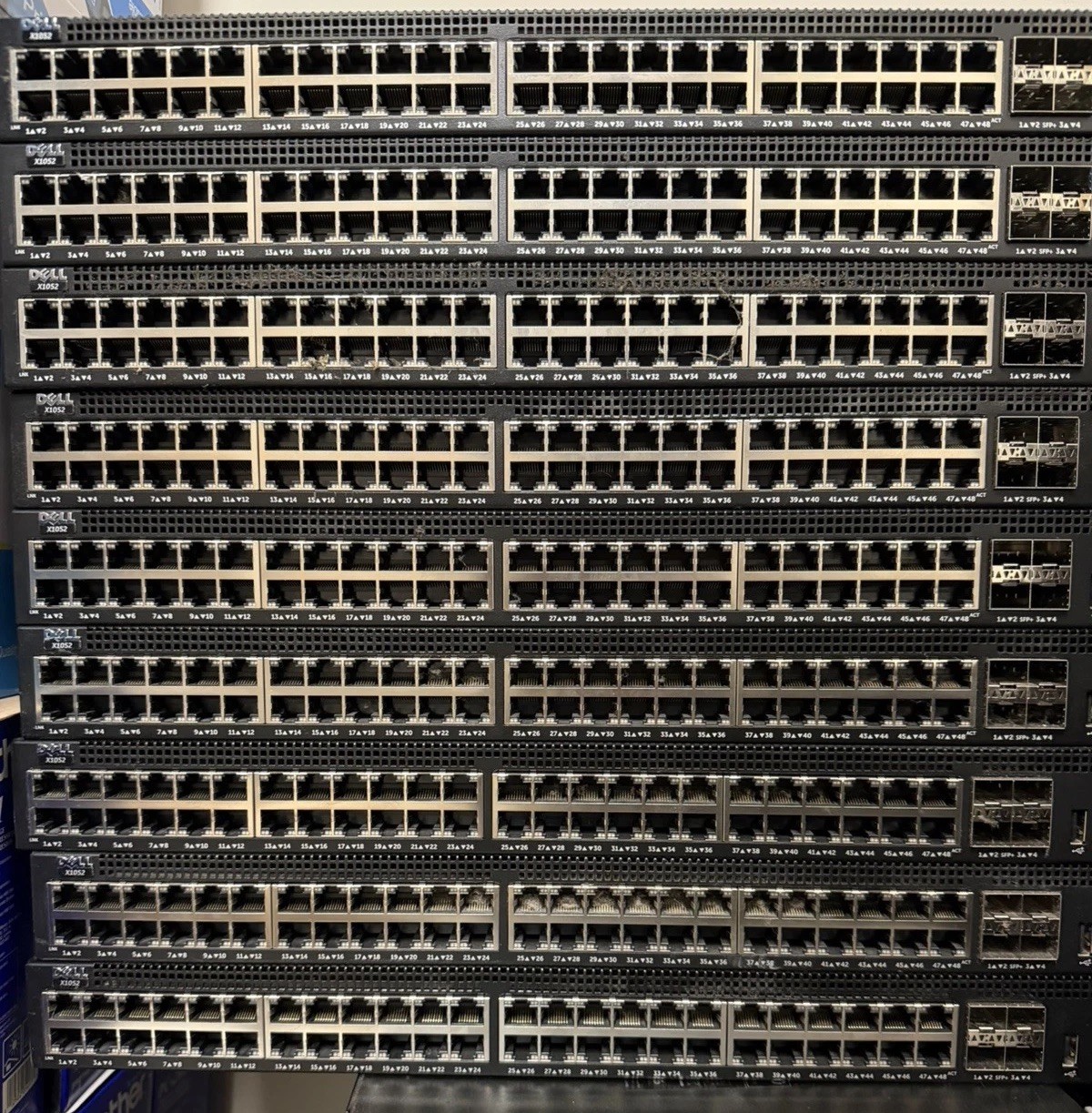 Lot of 25 switches | DELL X1052 NETWORKING 48 PORT SWITCH | USED