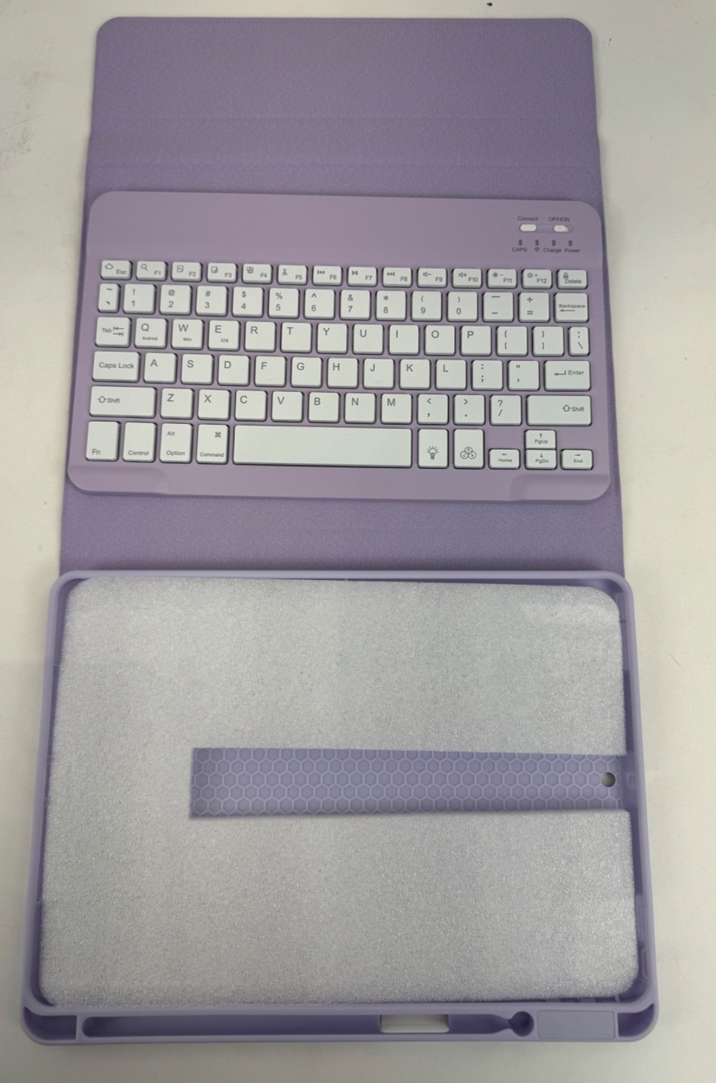 Harvopu Keyboard Case for iPad 10th Generation, Folio Cover - PURPLE