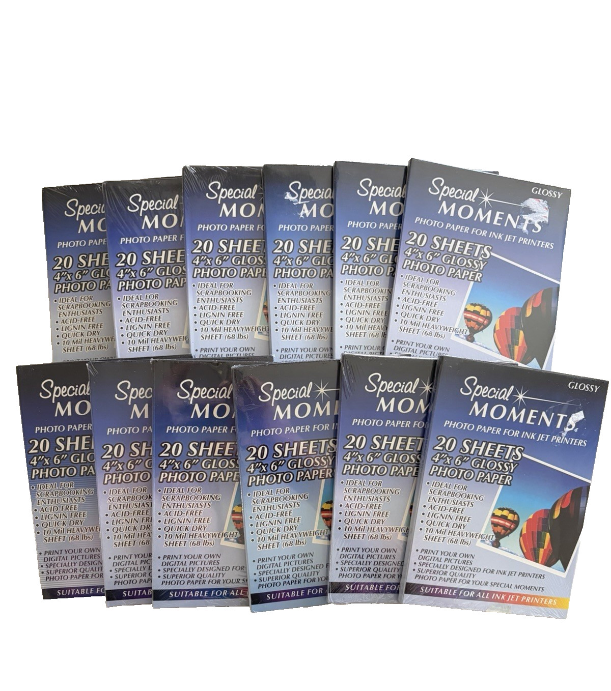 Special Moments Photo Paper for Ink Jet Printers-20 Sheets 4"x6" Glossy Photo 