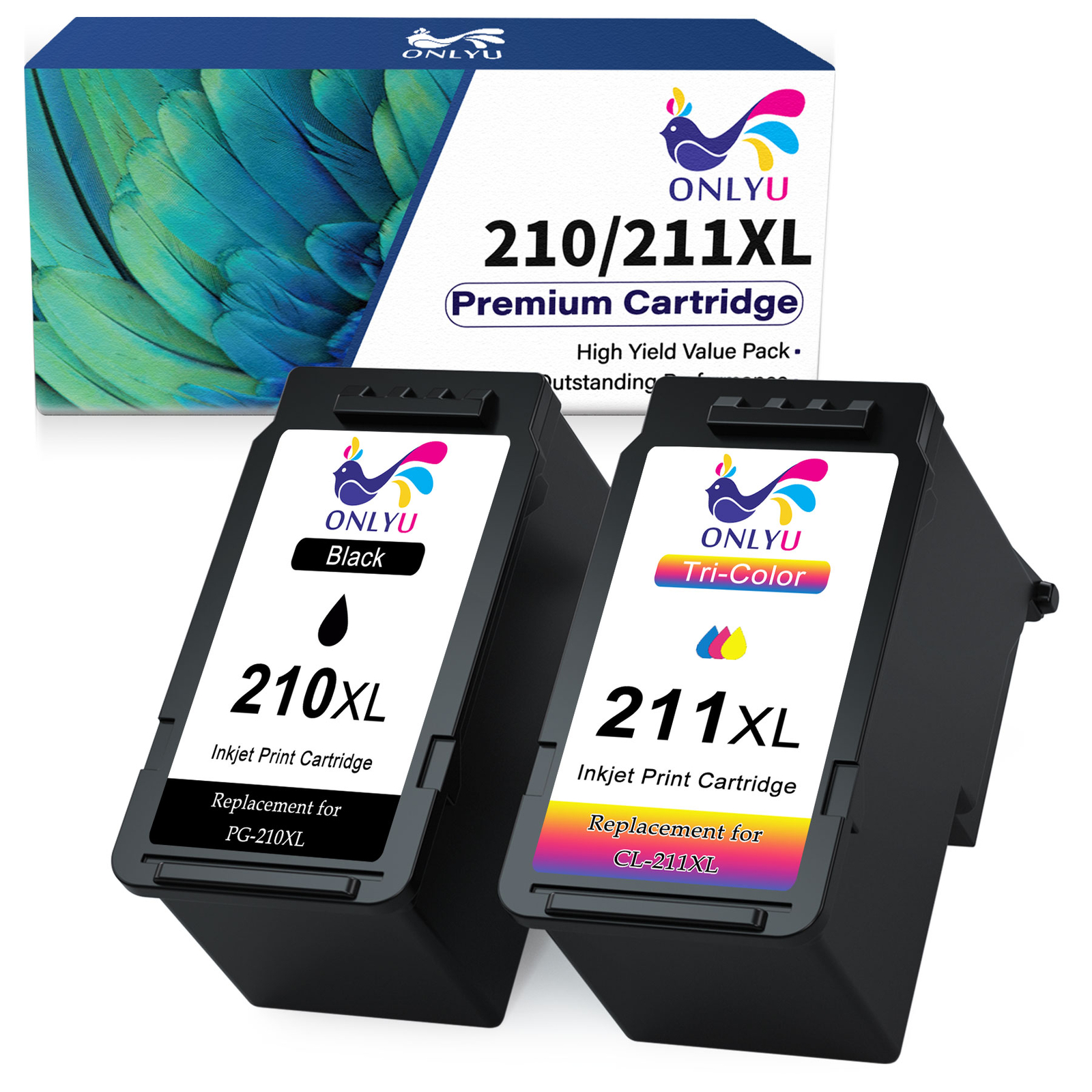 2x Ink replacement for Canon PG-210XL CL-211XL PIXMA iP2700 2702 MP230 499 MP260