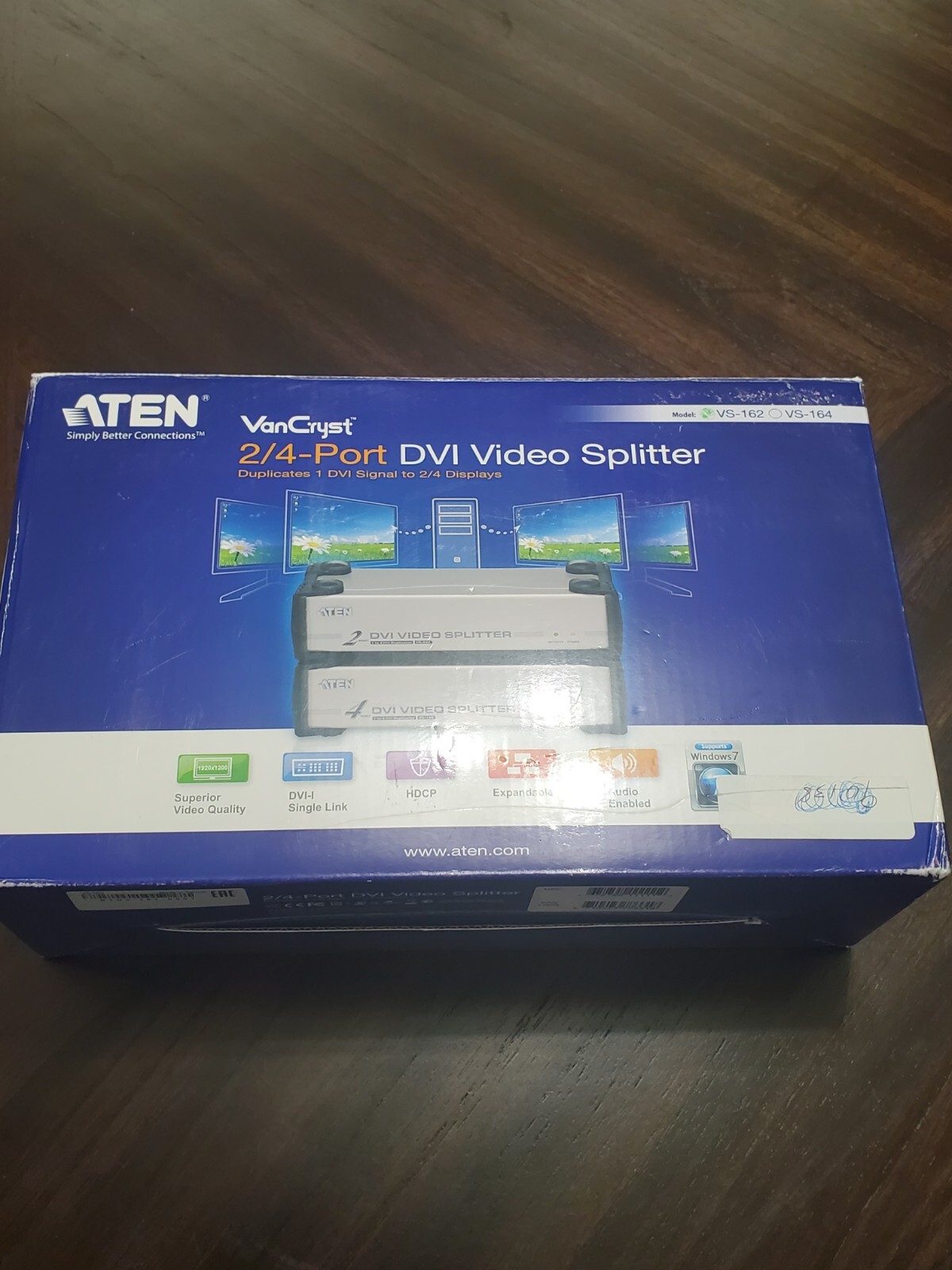 Aten VS162 2 Port DVI Video Audio Splitter