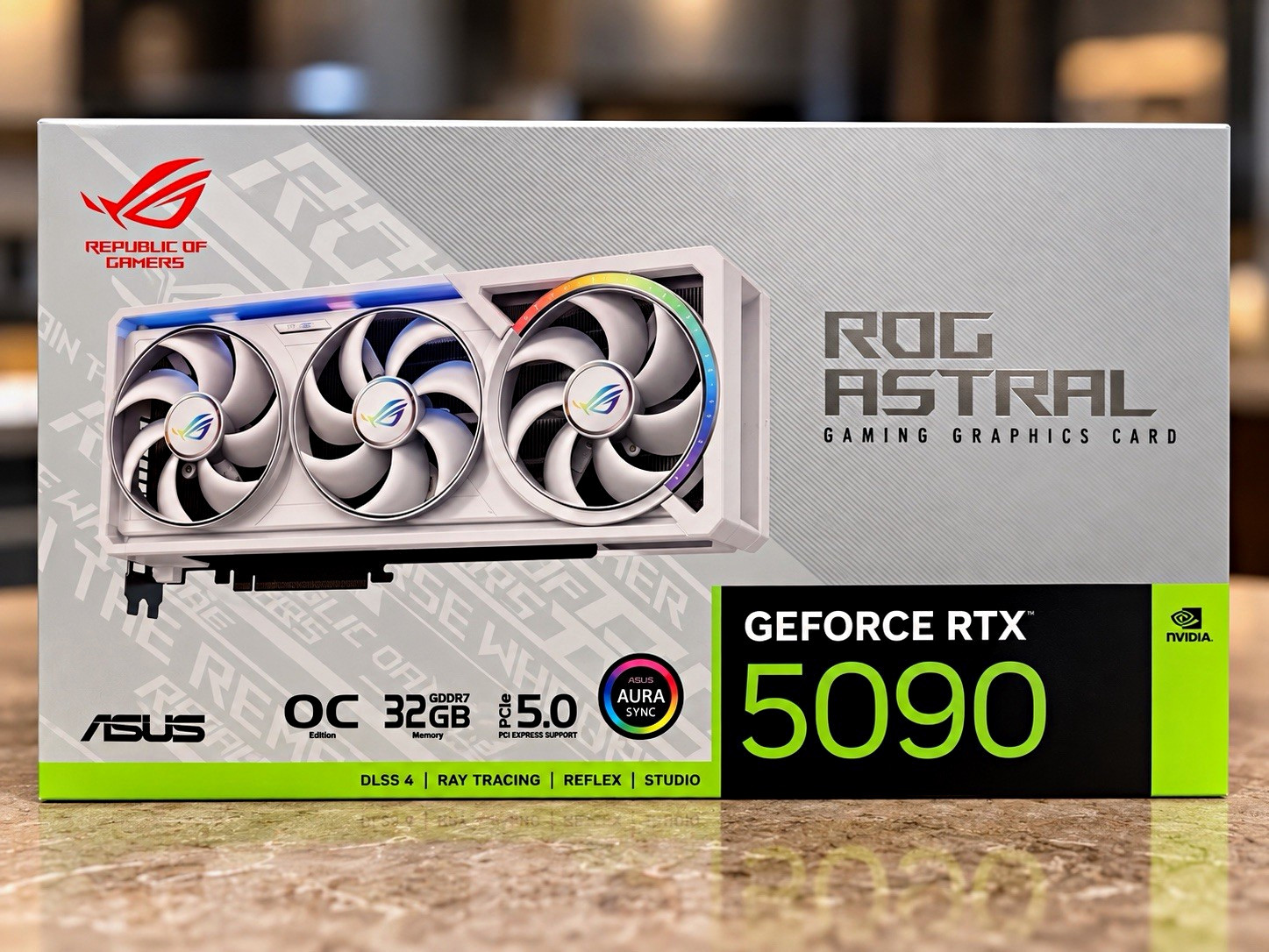 ASUS ROG Astral GeForce RTX 5090 White OC Edition 32GB GDDR7 Graphics Card