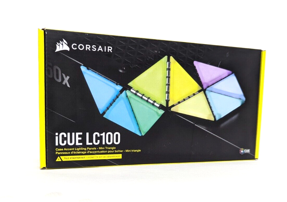 Corsair iCUE LC100 Case Accent RGB Triangle 9X Tile Starter Kit ‎CL-9011114-WW