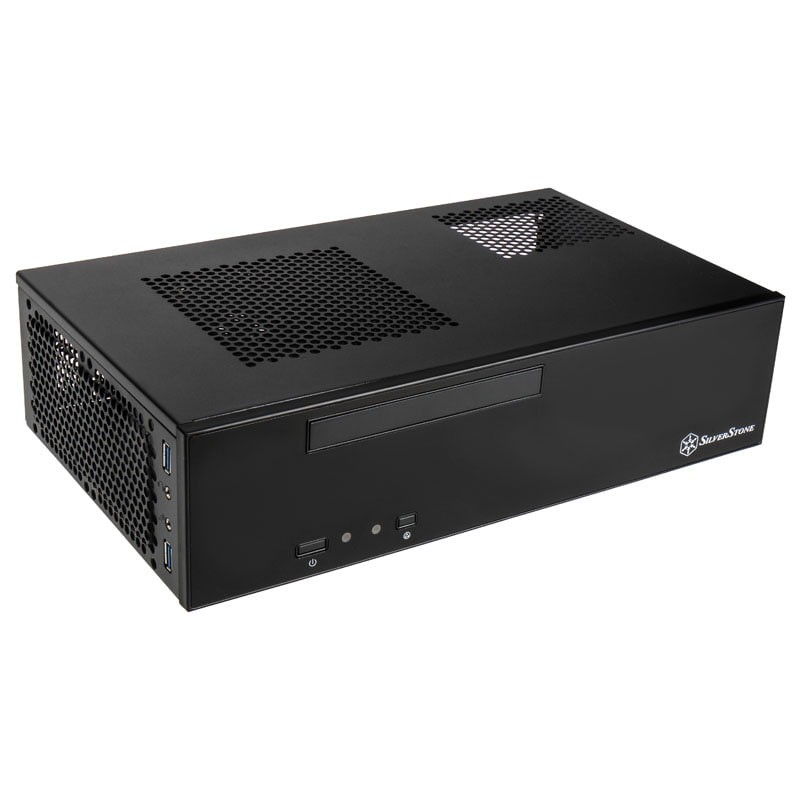 SilverStone SST-ML09B Milo HTPC Case Black Desktop Mini-ITX 2.5" Power Supply